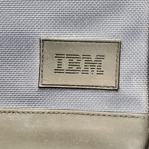 Vtg IBM CompuNote Notebook Laptop Canvas Carry Case 16" Crossbody Strap - Picture 13 of 15